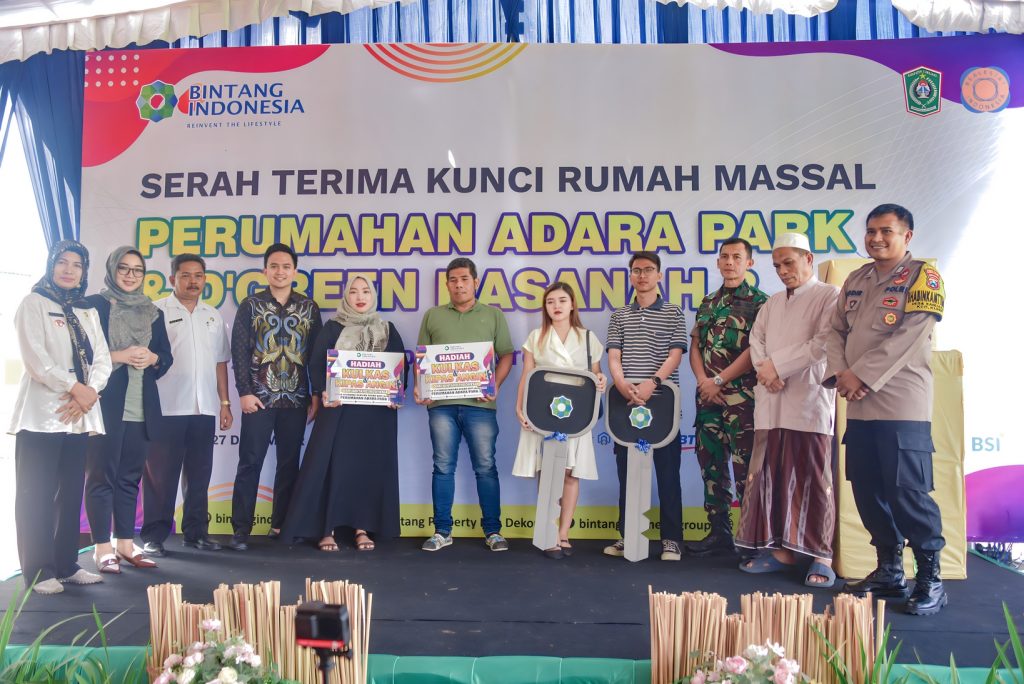 Serah Terima Kunci Massal PT Bintang Indonesia Sentosa, Perumahan Adara Park 2 dan D'Green Hasanah 3