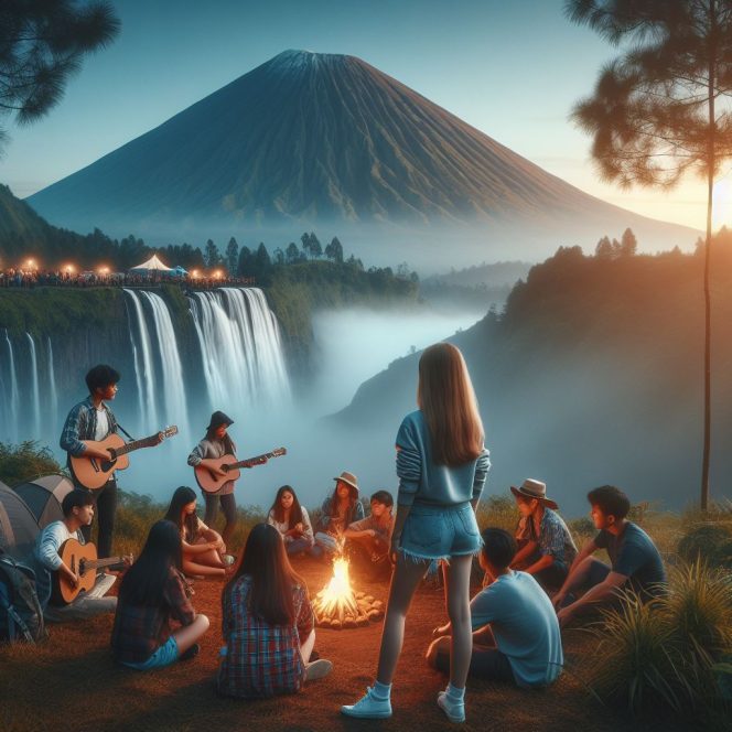 
 Ilustrasi tahun baru di lumajang, Tim AI Lensa Warta