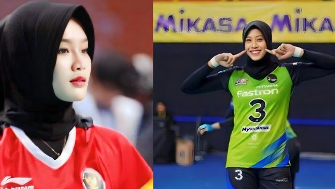 
 foto atlet voli Megawati Hangestri dan Wilda Nurfadhilah,