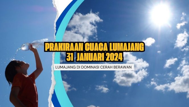 
 Ilustrasi prakiraan cuaca di lumajang cerah berawan