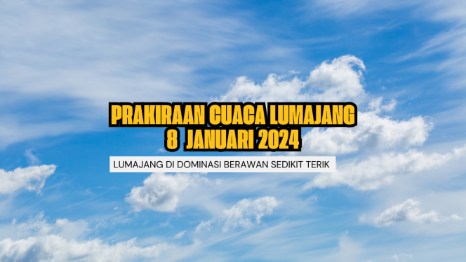 
 Prakiraan Cuaca 8 Januari 2024