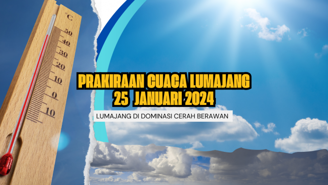 
 Ilustrasi Prakiraan Cuaca di Lumajang Cerah Berawan Hari Ini 25 Januari 2024