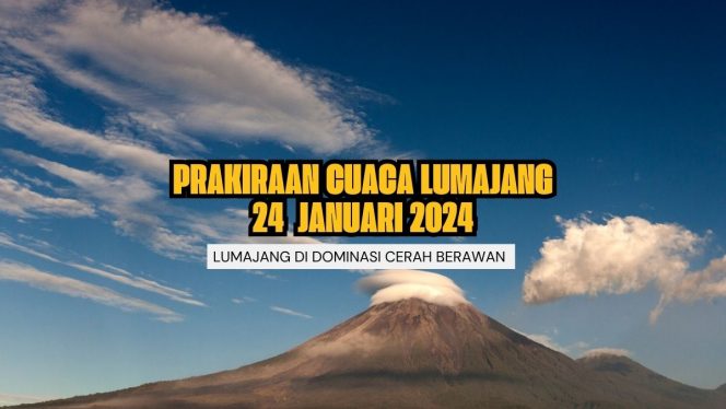 
 Ilustrasi Prakiraan Cuaca di Lumajang Cerah Berawan Hari Ini 24 Januari 2024