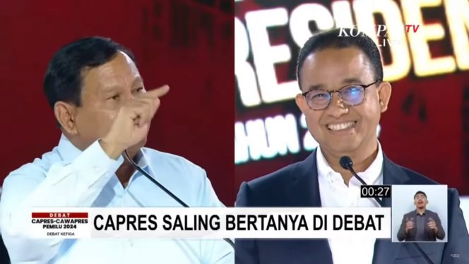 
 Prabowo Sindir Anies Tidak Layak Bicara Tentang Etika di Debat Capres 2024 Sampai Akhirnya Tidak Berjabat Tangan