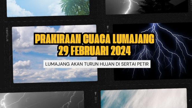 
 Ilustrasi Prakiraan Cuaca Dilumajang Hari Ini 29 Februari 2024