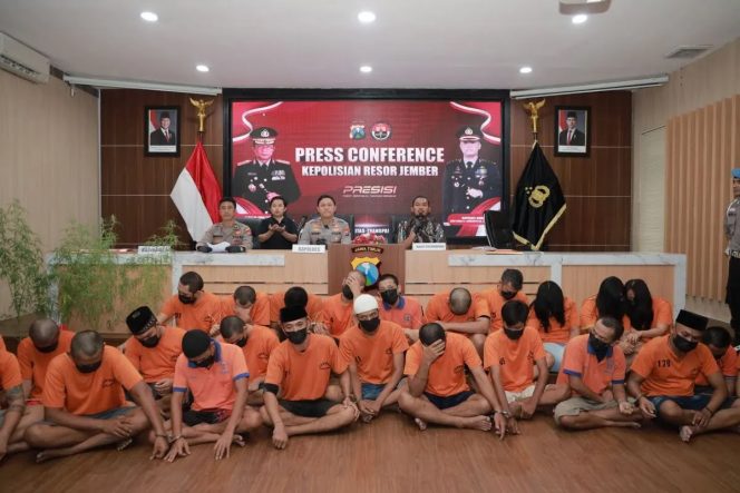 
 Polres Jember Ungkap 19 Kasus Narkoba dalam Sebulan, 27 Tersangka Diamankan