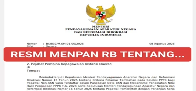 
 RESMI! Pemerintah Umumkan Jalur Rahasia ASN: PPPK Paruh Waktu Dibuka untuk yang Gagal CPNS 2024, Tenggat Super Singkat!Langkah mengejutkan pemerintah membuat ribuan tenaga honorer dan non-ASN heboh.