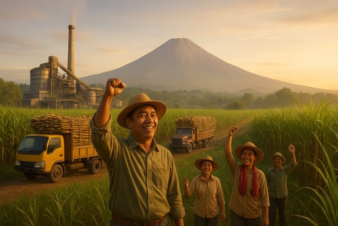 
 1.000 Ton Gula Petani Lumajang Diserap Pemerintah, Harga Dijamin Stabil