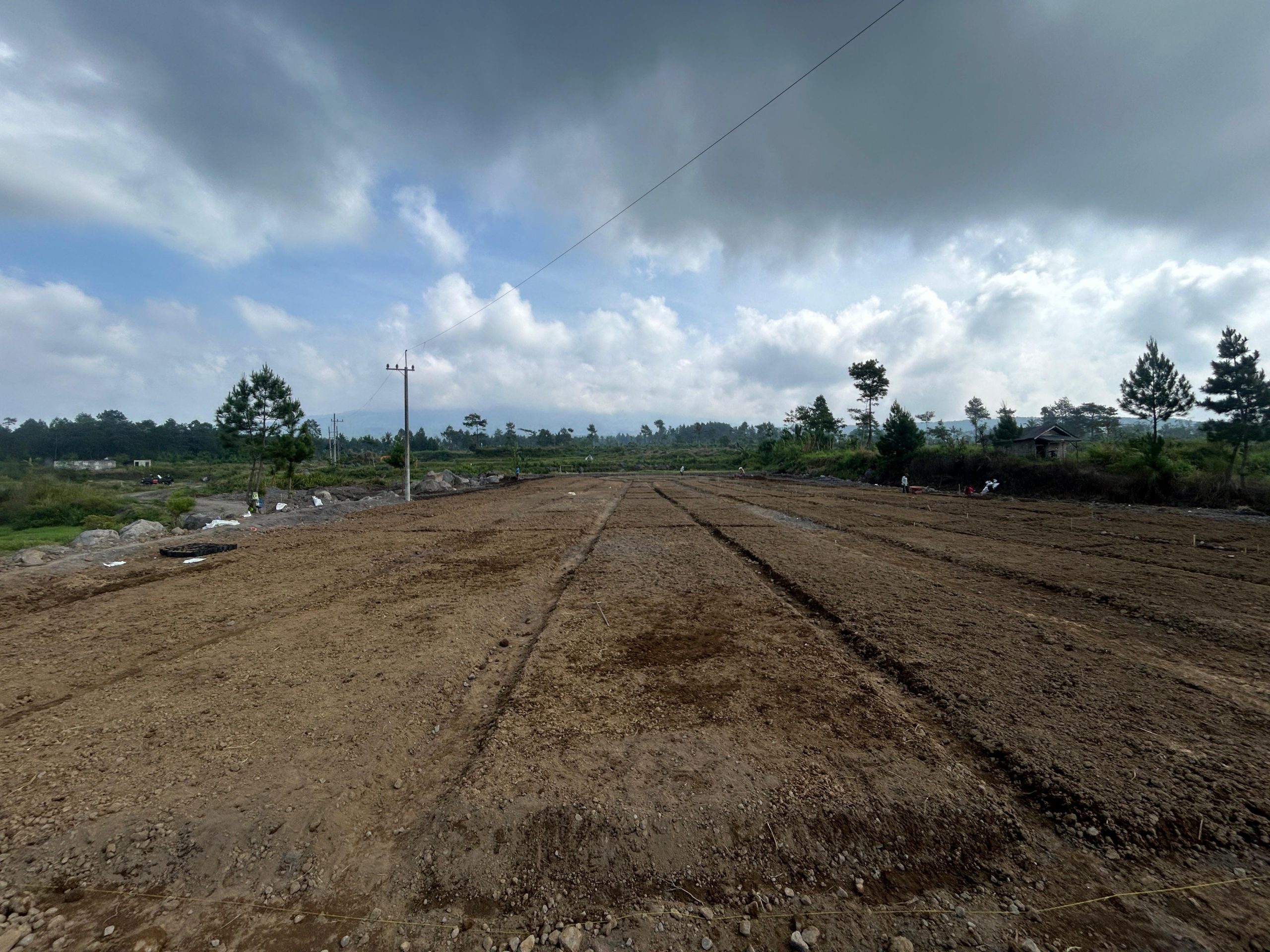 Proses Pembangunan Taman Bunga Di Lereng Semeru