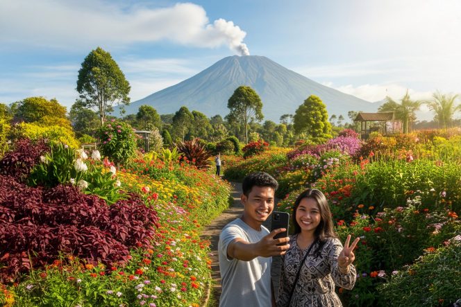 
 Chiko Harap Bunda Indah Beri Ide Nama untuk Taman Bunga di Lereng Semeru